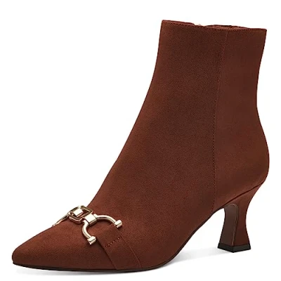 Image de MARCO TOZZI Femme 2 25319 41 Talon Botte, Cognac, 42 EU