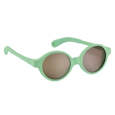 Image de BÉABA, Lunettes de soleil pour bébé 9 24 mois, Protection 100% UV CAT 3, Latérale, Confort Optimal, Branches ajustables 360, Joy, Vert Neon