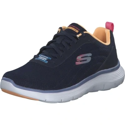 Image de Skechers Femme Flex Appeal 5.0, Bordure en Maille Bleu Marine, 41 EU