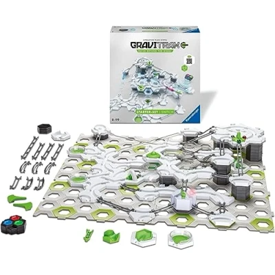 Image de Ravensburger Gravitrax POWER Starter Set Switch 27274 Jeu de construction STEM Circuits billes créatifs 150 pièces Fonction électronique Enfants 8 ans et plus Version française