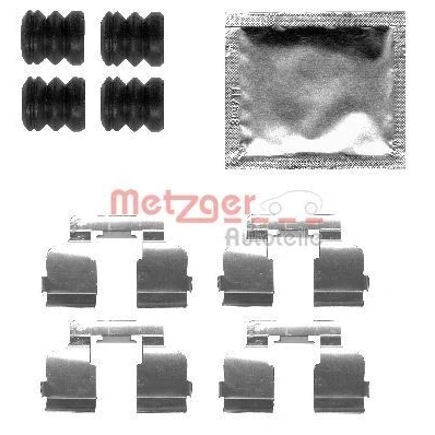Image de METZGER 109 1835 Kit d&#039;accessoires, plaquette de frein à disque RENAULT: CLIO 2, TWINGO MEGANE 1, DACIA: Sandero I, Logan I MCV, Berline