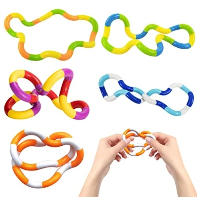 Image de Main Tangle Fidget Toy,Jouet Tangle,Jouet De Décompression Torsadé,Main Toy,Aide à Soulager Le Stress Et l&#039;Anxiété,Convient Aux Adultes Nourrissons