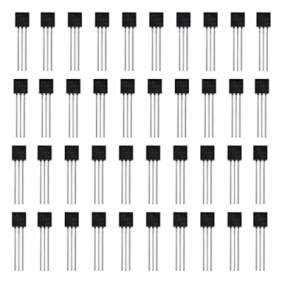 Image de EMSea Lot de 100 transistors MOSFET N Channel 2N7000 ESD classés TO 92 0,3 A 60 V 3 broches pour l&#039;industrie domestique et le bricolage