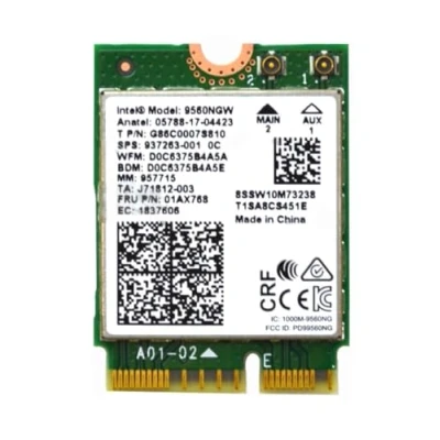 Image de Intel 9560NGW Wireless AC 9560 802.11AC WLAN PCI Express Bluetooth 5.1 WiFi Card G86C0007S810 No vPro