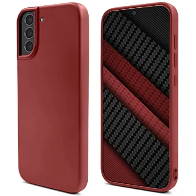 Image de Mode de vie Moozy. Conçu pour Samsung S21 5G, Case, Vintage Pink Coque en silicone liquide avec finition mate et doublure microfibre douce Neuf