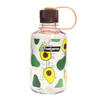 Image de Nalgene Sustain Tritan Bouteille d&#039;eau sans BPA fabriquée avec des matériaux dérivés de 50% déchets plastiques, 473,6 g, ouverture étroite, avacado
