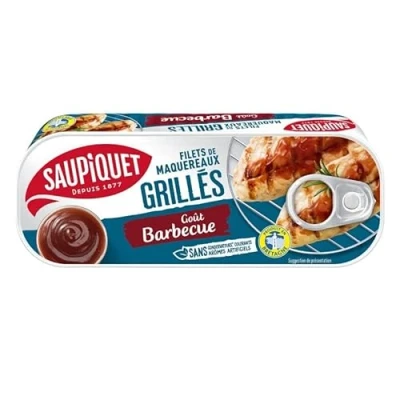 Image de SAUPIQUET Filet De Maquereaux Grillés Sauce Barbecue 120G Lot 4