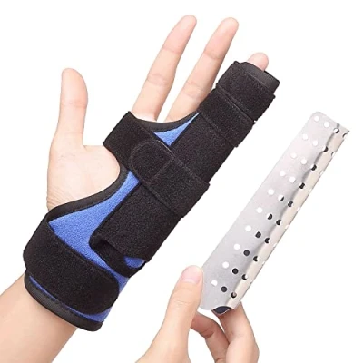 Image de attelle fracture du boxeur, d&#039;auriculaire et d&#039;annulaire pour redresser, doigt, auriculaire, main atele metacarpien, orthèses de doigt cassé, S/M