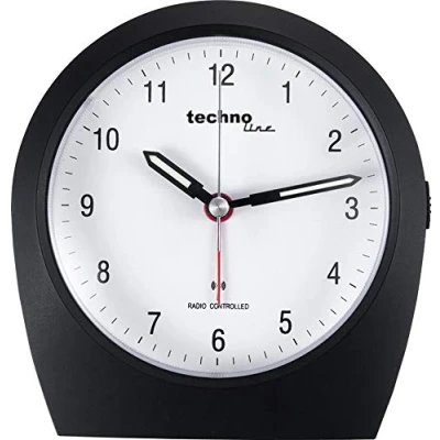 Image de Technoline WT 758 Réveil de Radio Noir 11 x 5 11,5 cm
