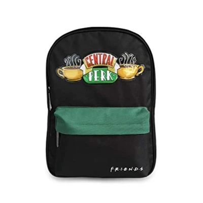 Image de Groovy Uk Sac à dos unisexe Friends (lot de 1), Noir/vert/rouge/jaune, L, Classique