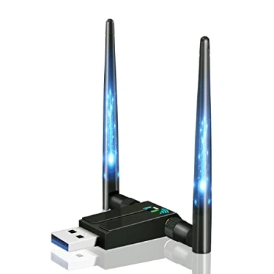 Image de LINKAVENIR Clé WiFi Puissante AC1300 Mbps, Carte USB, dongle WiFi, USB 3.0 Double Bande, 2.4G / 5GHz, MU MIMO, Compatible avec Windows 11/10/8.1/8/7/XP, Mac OS X
