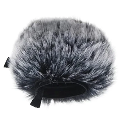 Image de Be in Your Mind Cache Vent pour Microphone en Fourrure Compatible avec Zoom H5 H6 Enregistreur Numérique Portable Extérieur Micro Couverture Bouclier Filtre Anti Pop