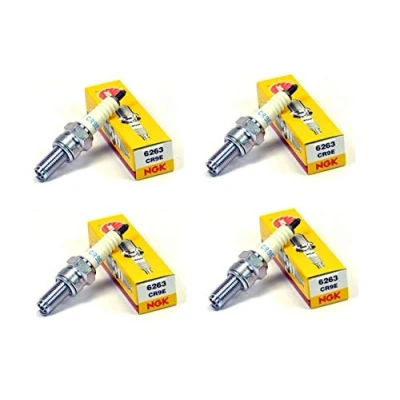 Image de Compatible avec/Remplacement pour YZF R1 / 1000 FAZER XJ6 FZ8 THUNDERCAT 600 FZR/YZF 750 LOT 4 BOUGIES NGK CR9E
