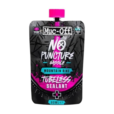 Image de Muc Off No Puncture Hassle MTB Tubeless Sealant 80ml Mastic d&#039;étanchéité pour pneus Unisexe