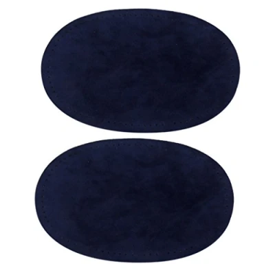 Image de Perfeclan 2x Ovale Patch en PU Réparation Couture Coude Artificiel Thin Patchs Coudiere, Bleu