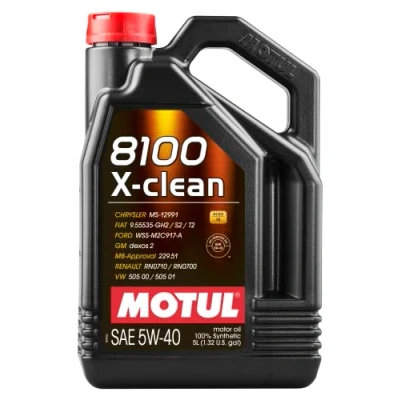 Image de Motul X CLEAN 5W 40 5I Huile moteur 109226 BMW: 5 Berline, 6 Coupe, 3 RENAULT: LAGUNA Grandtour, Modus / Grand Modus, TRAFIC 2 Kasten