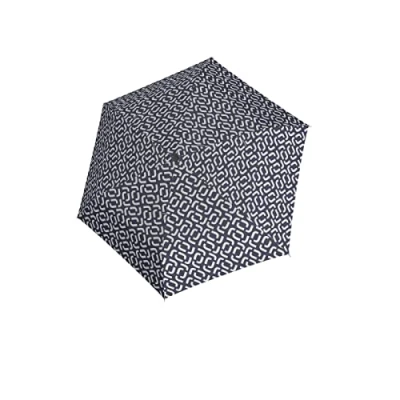Image de reisenthel umbrella pocket mini parapluie taille avec ouverture manuelle, armature robuste en aluminium léger cadre acier et acier, résistant au vent, signature navy