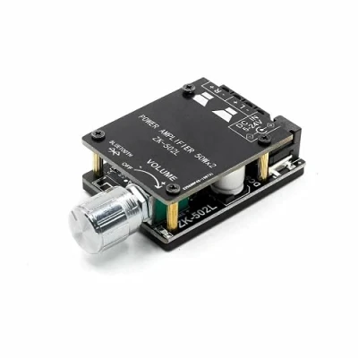 Image de Fasizi 2 x 50 W TPA3116 Bluetooth 5.0 Mini amplificateur de puissance numérique avec interrupteur et volume réglable coque