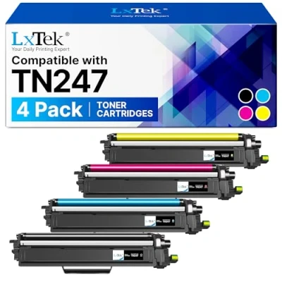 Image de LxTek TN247 Compatible Toner Remplacement pour Brother TN 247 243 243CMYK DCP L3550CDW L3510CDW MFC L3750CDW L3730CDN L3710CW L3770CDW HL L3210CW L3230CDW L3270CDW (4 Pack)