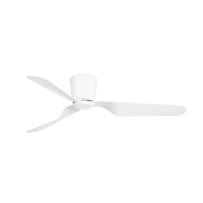 Image de FARO BARCELONA 33471N PEMBA Ventilateur de plafond blanche sans lumière avec moteur DC 3 pales réversibles