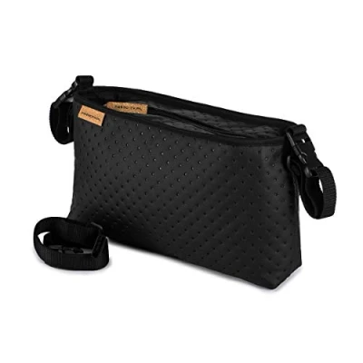 Image de Organisateur de poussette Ferocity, sac rangement rembourré pratique pour tous les types poussettes, avec une bandoulière réglable et deux sangles suspension.