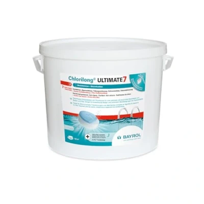 Image de Bayrol Tablettes de Chlore, Chlorilong Ultimate 7 10,2 kg weiß