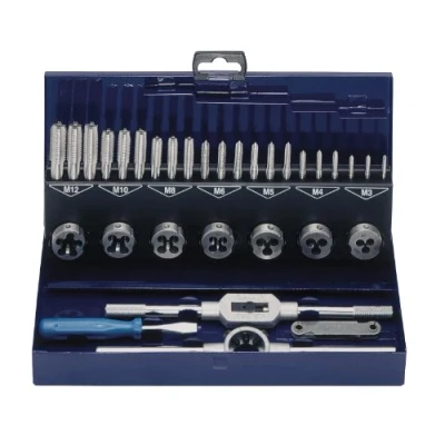 Image de Coffret de tarauds et filières, 32 pièces Eventus by Exact 10711 métrique M3, M4, M5, M6, M8, M10, M12