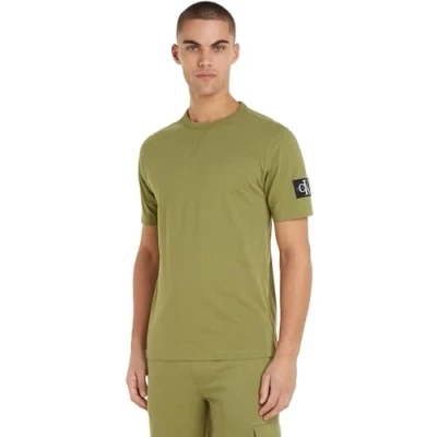 Image de Calvin Klein Jeans Badge Regular TEE Tshirt basique, Homme, Taille: Small, Dark juniper