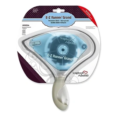 Image de Scrapbook Adhesives by 3L E z Runner Grand Dots Refillable Permanent, Polytéréphtalate d&#039;éthylène, Clear, Taille unique