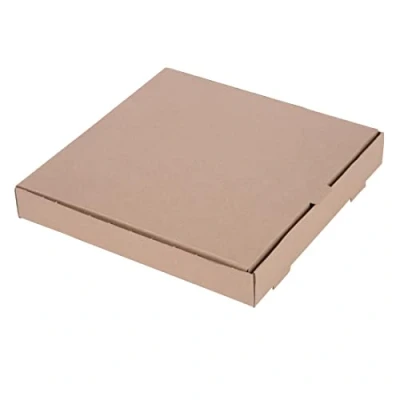 Image de Fiesta Green Compostable Carton à pizza (Lot de 100 boîtes), uni compostables 30,5 cm, couleur kraft, construction ondulée, boîtes emporter, recyclables, DC724