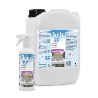 Image de CLEAN UP 5 LITRES + Flacon Vapo Nettoyant pH neutre pour Corian, MineralMarbre et toutes les surfaces délicates