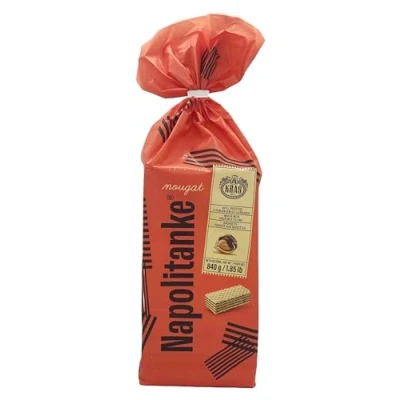 Image de NAPOLITANKE KRAS Gaufrettes Premium Biscuits avec Délicieux Remplissages de Lait, Crème au Chocolat, Noisette Plusieurs Tailles (840 G HAZELNUT, 2 PCS)