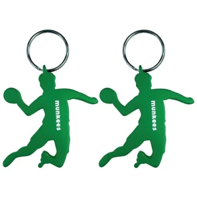 Image de munkees Porte clés en forme de handballeur Avec décapsuleur, 2 x Vert