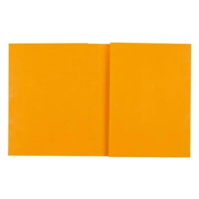 Image de Exacompta Réf. 35129E Carton de 80 protège cahiers 24x32 cm en carte lustrée véritable, avec champ d&#039;inscription Idéal pour l&#039;école, collège, universités Coloris jaune