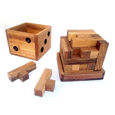 Image de Logica Jeux Art. Venticinq Casse tête 3D en Bois Difficulté 5/6 Incroyable Collection Leonardo da Vinci