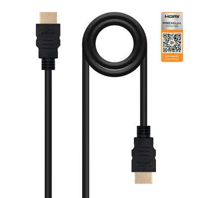 Image de Nanocable HDMI V2.0, 3m câble Type A (Standard) Noir Neuf