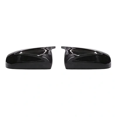 Image de KYYET Capuchon de couvercle rétroviseur latéral porte vue arrière noir brillant Style M Compatible avec X5 X6 E70 E71 2007 2013