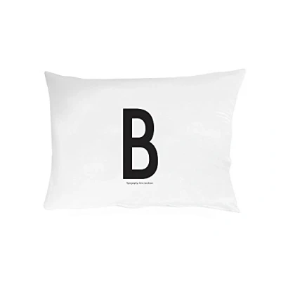 Image de Design Letters taie d&#039;oreiller, 70cm x 50cm (Blanc) B 100% Coton, Disponible de A à Z, Doux, y Compris Une Fermeture glissière pour Belle