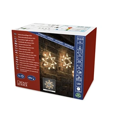 Image de Konstsmide 4448 103 Rideau Lumineux à LED, Plastique, 3 W, Multicolore, 700 x 1 cm