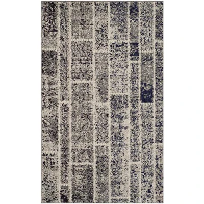 Image de Safavieh Grand Tapis de Salon rectangulaire pour Une Utilisation en intérieur, Polypropylène, Gris/Multicolore, 90 X 150 cm