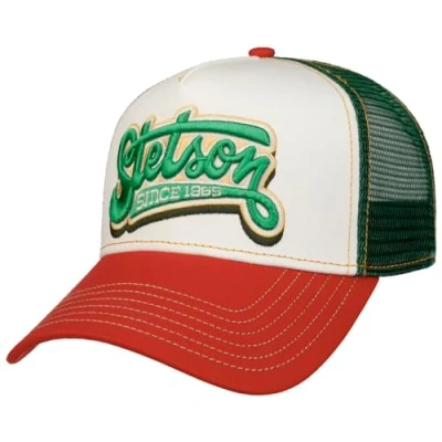 Image de STETSON Casquette Trucker Lettering Homme de Baseball Mesh Snapback, avec visière Printemps été Été Taille Unique Vert