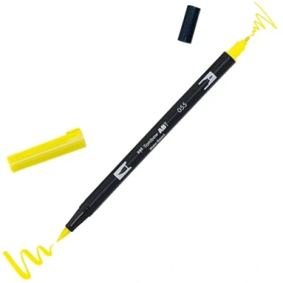 Image de Tombow ABT 055 Feutre pinceau à 2 pointes Jaune