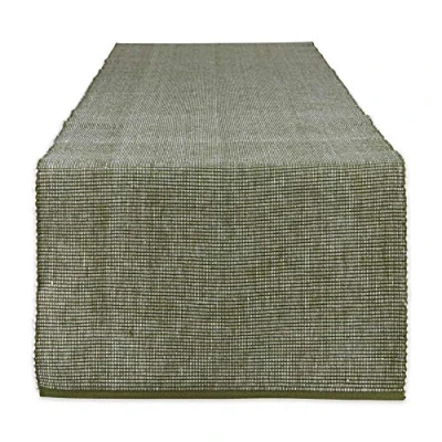 Image de DII Dessus de Table, Coton, Sauge, Chemin 33 x 182 cm