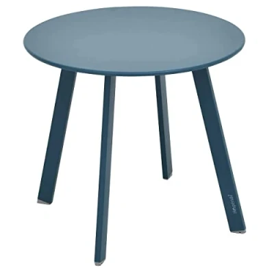 Image de Hespéride HES 149201J Table Basse Saona D 50 cm Bleu Canard, Acier allié, Large