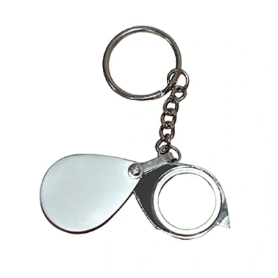 Image de MONOJLY Loupe 20X Petite de Poche Pliante Mini avec Porte clés Appliquer à la Lecture, Science, aux Bijoux