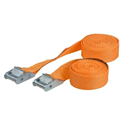 Image de kwb sangle d&#039;arrimage 2,5 m x 25 mm, en polyester résistante, avec plaquette de contrôle et fermeture par serrage, sans crochet, testée TÜV/GS