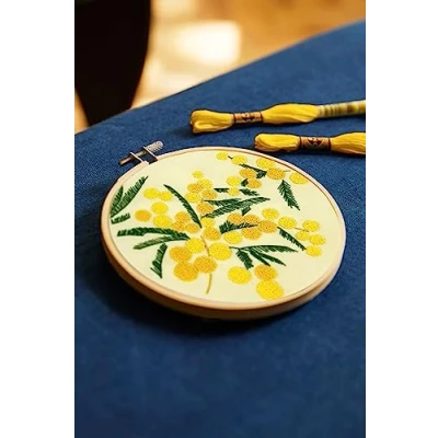 Image de DMC Mimosas (14.5cm) Kit de Broderie au Point Croix 1 Ensemble