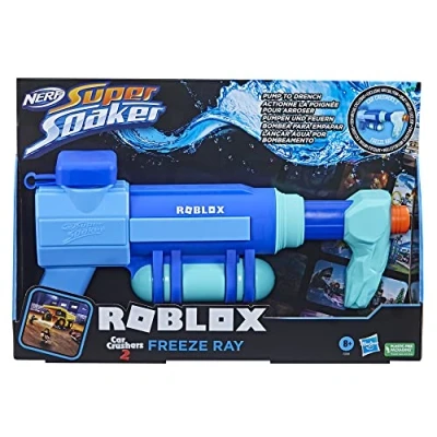 Image de Super Soaker Nerf Roblox Car Crushers 2: Freeze Ray Water Blaster, Includes Code to Redeem Exclusive Virtual Item, Pump Action Soakage F3781 Multicolore