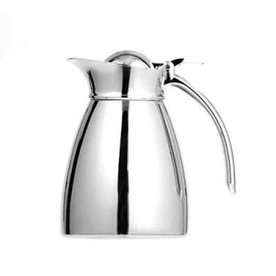 Image de Esmeyer 305076 Pichet Isotherme Empire, Double paroi 18/8, incassable Contenu : 0,6 L, Passe au Lave Vaisselle, Acier Inoxydable, Argent