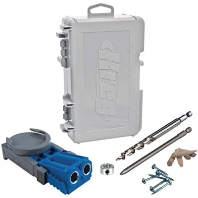 Image de Kreg JIG R3 Kit de Menuiserie avec Guides Perçage en Acier Trempé, Idéal pour Projets Bois, Épaisseur Réglable